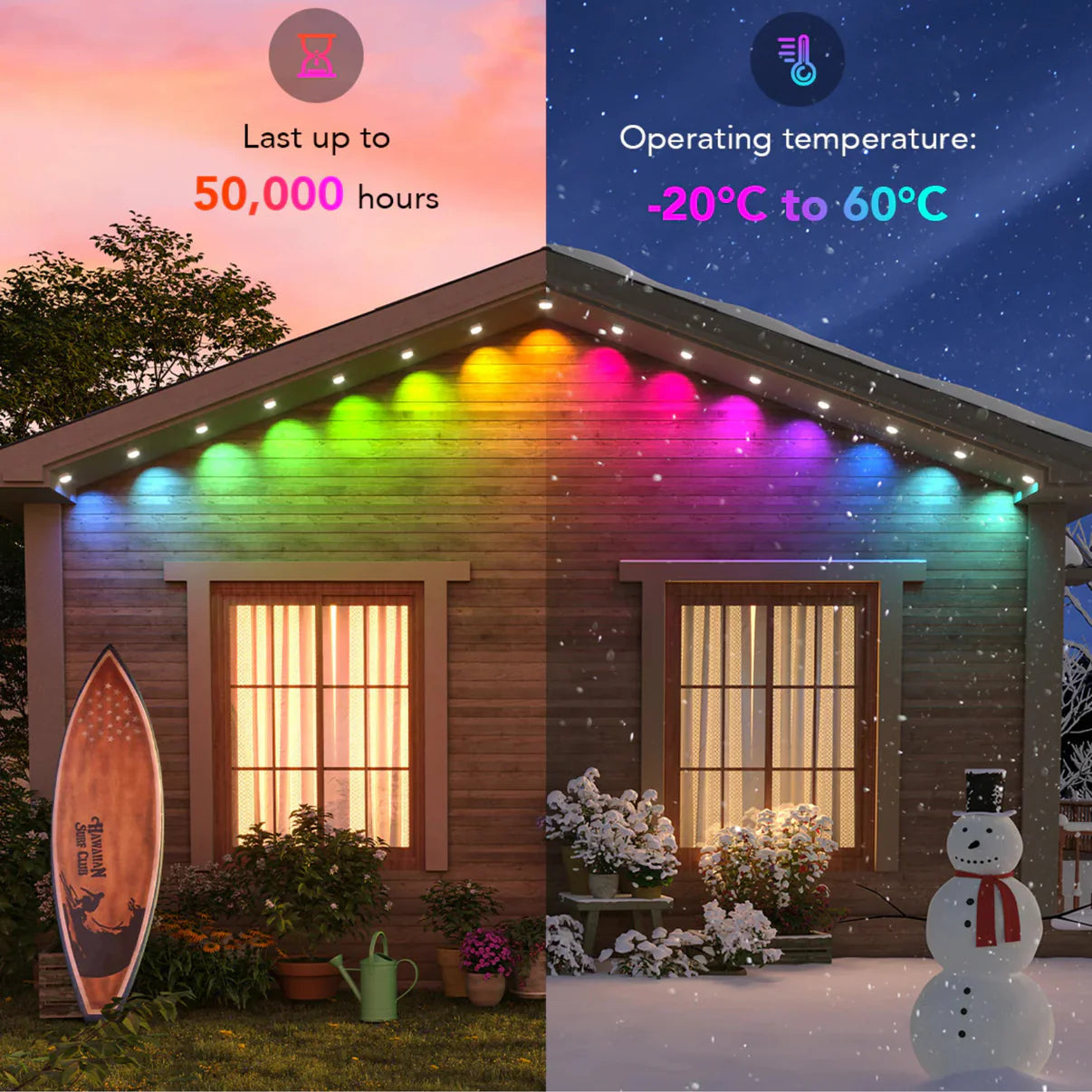 🎅Early Christmas 49% OFF – Smart Rainbow LED Permanent Outdoor Light – Smartlight 🎁