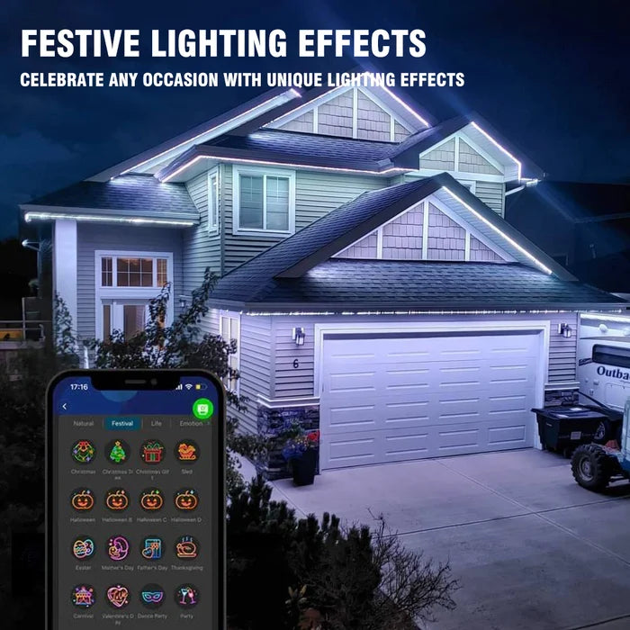 🎅Early Christmas 49% OFF – Smart Rainbow LED Permanent Outdoor Light – Smartlight 🎁