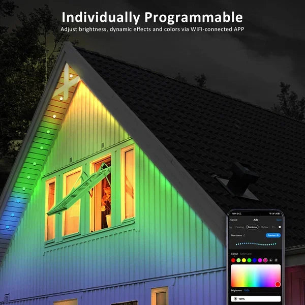 🎅Early Christmas 49% OFF – Smart Rainbow LED Permanent Outdoor Light – Smartlight 🎁