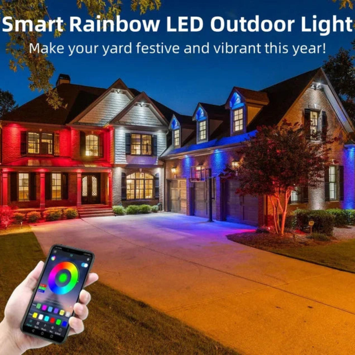 🎅Early Christmas 49% OFF – Smart Rainbow LED Permanent Outdoor Light – Smartlight 🎁