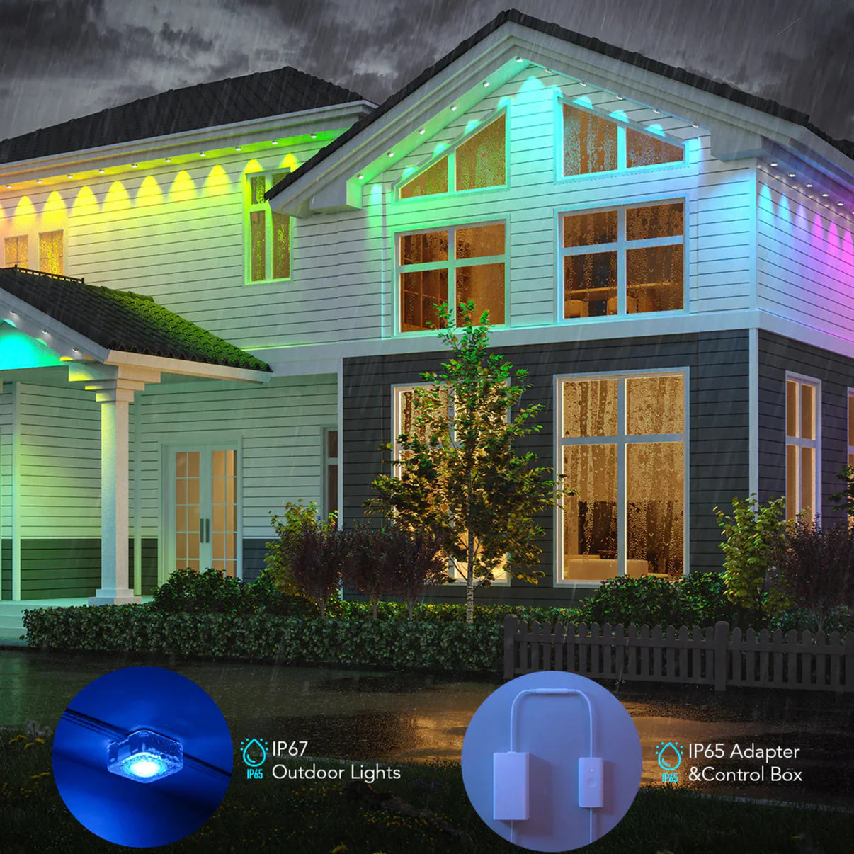 🎅Early Christmas 49% OFF – Smart Rainbow LED Permanent Outdoor Light – Smartlight 🎁