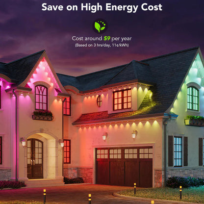 🎅Early Christmas 49% OFF – Smart Rainbow LED Permanent Outdoor Light – Smartlight 🎁